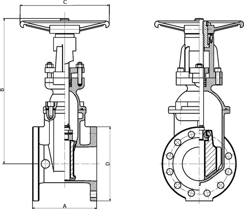 Rapidrop 103FF OS&Y Resilient Wedge Gate Valve