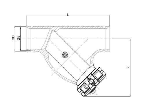 Rapidrop RD701 Y-Type Strainer (Y Strainer) Grooved