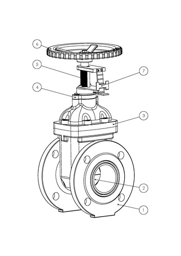 Rapidrop RD117FF NRS Gate Valve F4 Series (Flanged) spec