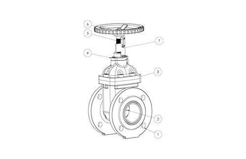 Rapidrop RD112 NRS GP BS 5163 Gate Valve (Flanged) spec