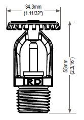 Rapidrop RD024 SSU Fire Sprinkler Head