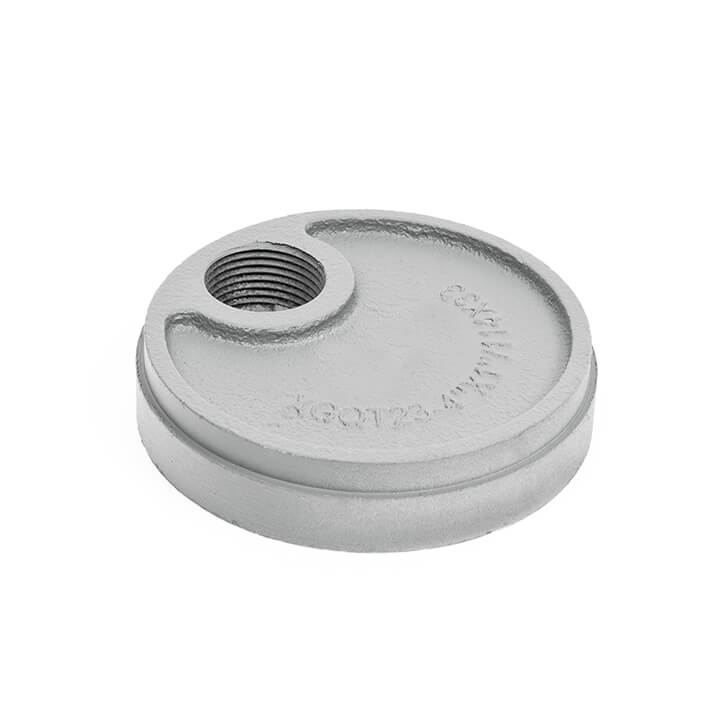 DRG010 Grooved End Cap (eccentric hole)