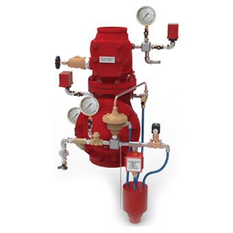 Single Interlock Preaction System with 502 Deluge Valve Electric Release Trim