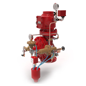 Double Interlock Preaction System with 502 Deluge Valve Electric / Pneumatic Release