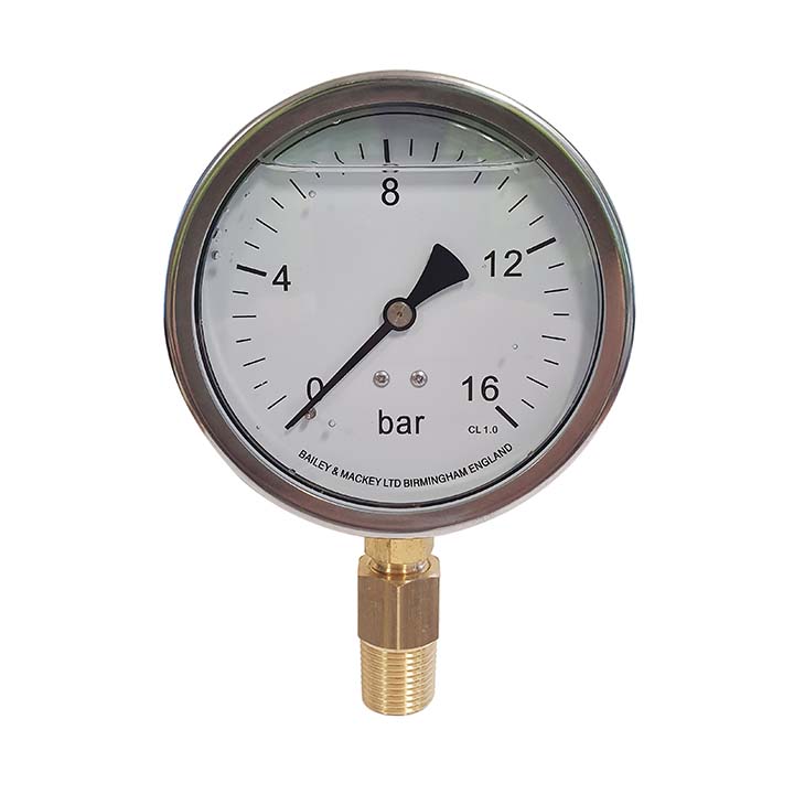 B&M Glycerine Filled Pressure Gauge