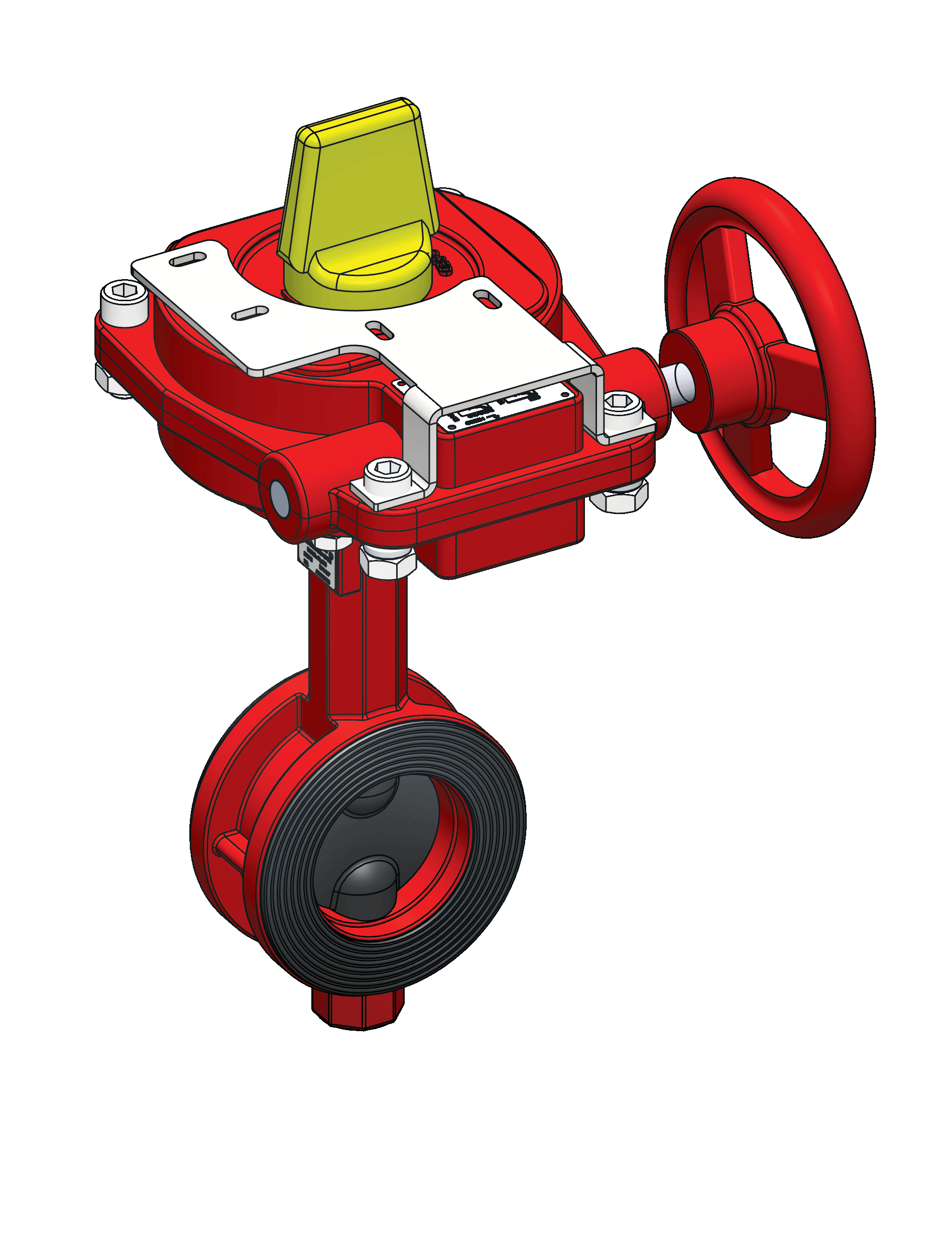 215 Wafer Butterfly Valve with Switch Mounting Bracket