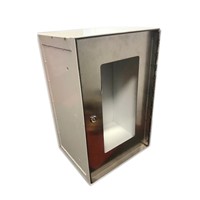 Vertical Stone Infill Cabinet